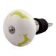 Lime Runing Rein Deer Pattern Ceramic Wine Stopper (Pack Of One Piece)